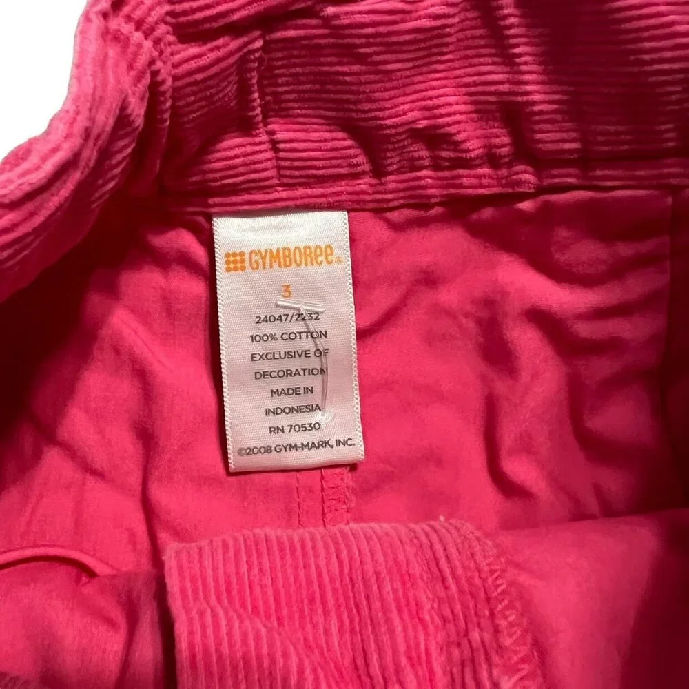 NEW Gymboree 3Y Pink Corduroy Cupcake Skirt